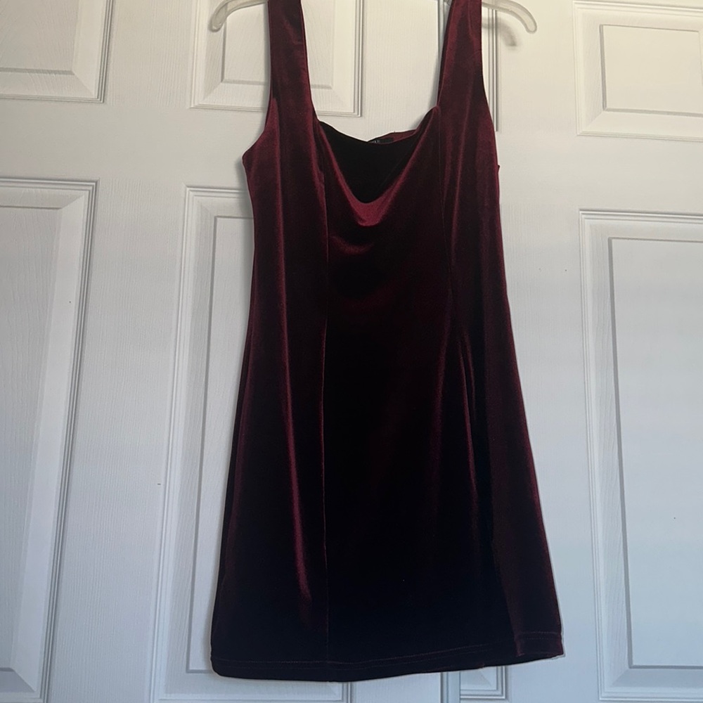 Velvet Red velour dress